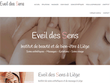 Tablet Screenshot of eveil-des-sens-massage.be